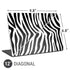 Zebra Print Universal Laptop 12in (9.8 x 6.8in) Skin